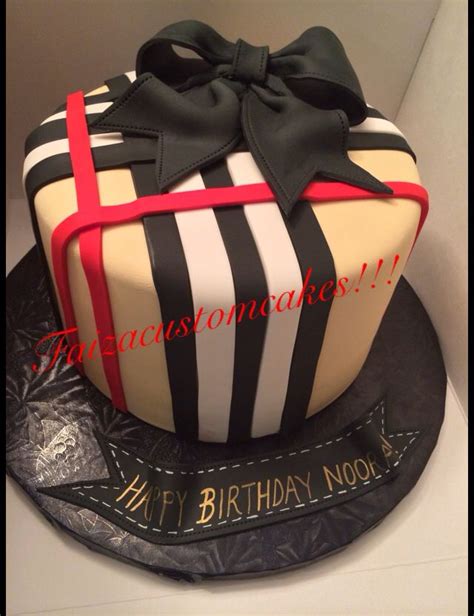 burberry cake design